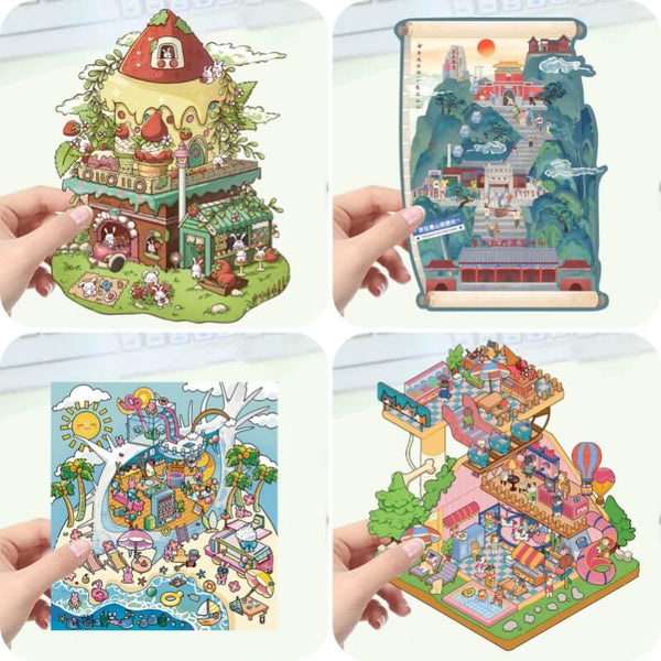 Leisure Holiday Series 3D Stickers