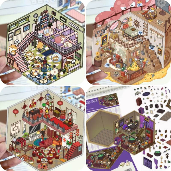 Miniature World Series 3D Stickers