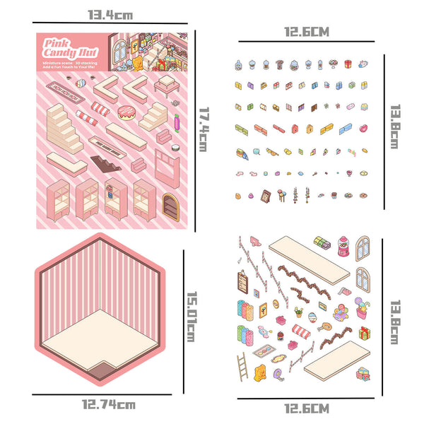 Miniature World Series 3D Stickers