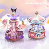 Sanrio music box, My Melody music box, Cinnamoroll music box, wooden puzzle music box, DIY music box kit, Sanrio characters, carousel music box, cute DIY music box, collectible music box, Sanrio gift ideas, My Melody gift, Cinnamoroll gift, wooden music box, kids music box, Sanrio fan gifts, home decor, Sanrio collectibles