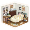DIY bedroom playset, miniature bedroom, 3D assembly toy, ABS assembly toy, cozy bedroom toy, DIY home décor toy, miniature furniture, DIY furniture kit, cute room playset, bedroom model, collectible bedroom set, home décor playset, interactive toy, miniature home décor, DIY model kit, cozy room display