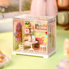 DIY flower shop playset, miniature flower shop, 3D assembly toy, ABS assembly toy, flower shop model, DIY plant shop, miniature flower shop kit, flower decor playset, collectible flower shop, DIY model kit, home décor miniatures, interactive flower toy, flower lover gift, DIY model kit, flower shop DIY, miniature decor playset