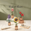 Eco - friendly Wooden DIY Assembly Toy, STEAM Educational Wooden Craft Kit, Wood Art Flowers Puzzle, Eco - friendly Wooden Building Toy, STEAM Learning Wooden Bloom Craft, Wooden Art Flowers DIY Set, Eco - friendly STEAM Educational Toy, Wooden Flower Assembly Puzzle, Eco - friendly Wooden Toy for Kids, STEAM Wooden Art Craft Kit