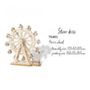 DIY Ferris wheel puzzle, wooden Ferris wheel, 3D wooden puzzle kit, wooden model, Ferris wheel toy, DIY amusement park kit, wooden assembly toy, 3D wooden puzzle, interactive wooden model, DIY wooden kit, collectible amusement park model, toy for collectors, theme park toy, DIY wooden puzzle kit, home décor miniatures