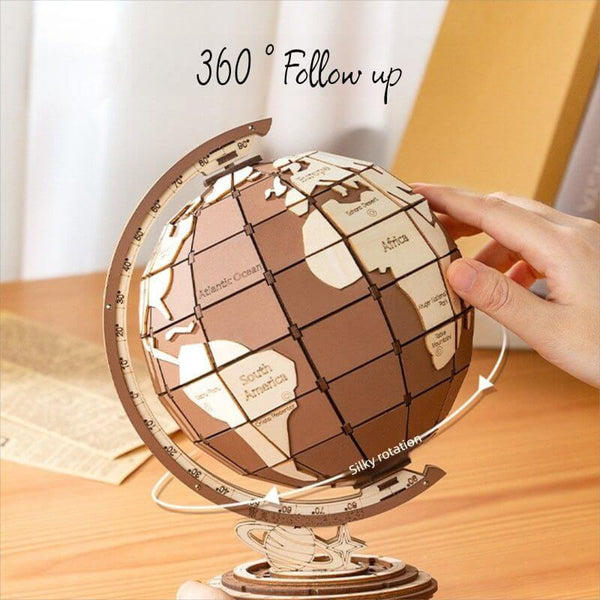 Eco - friendly Wooden Globe DIY Assembly Toy, STEAM Educational Wooden Globe Puzzle, Wooden Globe Craft Kit, Eco - friendly STEM Globe Toy, Wooden Globe 3D Puzzle, STEAM Learning Wooden Globe Model, Eco - friendly Wooden Globe Building Toy, Educational Wooden Globe Assembly Kit, Wooden Globe DIY Craft for Kids, STEAM Educational Eco - friendly Globe Toy