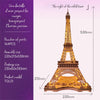 DIY Eiffel Tower model, 3D wooden puzzle kit, Eiffel Tower wood model, wooden model with LED lights, Parisian décor, Eiffel Tower puzzle, DIY Paris model, wooden puzzle kit, collectible Eiffel Tower, home décor with lights, DIY 3D model, illuminated Eiffel Tower, eco-friendly DIY kit, wooden landmark model, DIY Paris Eiffel Tower