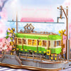 DIY Sakura train model, 3D wooden train puzzle, Japanese train model, Sakura train scene, wooden train kit, LED train model, DIY Japanese train puzzle, Sakura journey puzzle, wooden puzzle kit, collectible train model, wooden model kit with lights, DIY scenic train kit, train station puzzle, Japanese cherry blossom model, interactive wooden train, DIY sakura scene, eco-friendly train puzzle