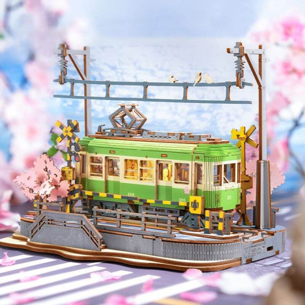 Eco - friendly Wooden DIY Assembly Toy, STEAM Educational Wooden Puzzle, Eco - friendly Wooden Tram Model Puzzle, Wooden Tram DIY Kit for STEAM Learning, STEAM Learning Eco - friendly Wooden Tram Assembly Toy, Educational Wooden Tram DIY Set, Eco - friendly Wooden Toy for STEAM Education, Wooden Tram Assembly Puzzle, STEAM Educational Eco - friendly Wooden DIY Toy, Eco - friendly Wooden DIY Toy for Kids, Cherry Blossom Wooden Tram DIY Assembly Toy, STEAM Educational Cherry Blossom Wooden Tram Puzzle
