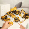 DIY dump truck model, wooden construction truck, 3D dump truck puzzle, yellow dump truck model, DIY construction vehicle puzzle, wooden truck kit, interactive dump truck model, DIY vehicle puzzle kit, wooden construction truck, moving parts puzzle, construction truck DIY, wooden vehicle puzzle, collectible dump truck model, eco-friendly DIY kit, wooden vehicle model