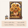 DIY sunflower model, wooden sunflower puzzle, 3D sunflower kit, DIY floral puzzle kit, wooden flower puzzle, nature-inspired puzzle, sunflower vase model, DIY wooden flower craft, sunflower craft kit, wooden flower arrangement kit, rustic sunflower model, eco-friendly wooden puzzle, 3D wooden floral scene, sunflower DIY kit, wooden flower model