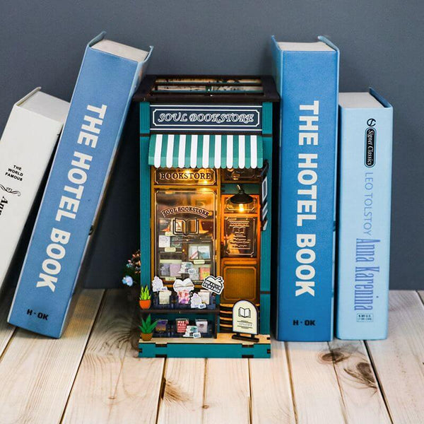 Eco - friendly Wooden DIY Bookstore Kit, STEAM Educational Wooden Bookstore Puzzle, Wooden Bookstore Model for DIY, Eco - friendly Wooden Toy for STEAM Learning, DIY Wooden Bookstore Craft Kit, STEAM Learning Eco - friendly Wooden Assembly Toy, Educational Wooden Bookstore DIY Set, Wooden Puzzle for STEAM Education, Eco - friendly Wooden DIY Toy for Kids, STEAM Educational Wooden Bookstore Assembly Puzzle