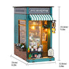 Eco - friendly Wooden DIY Bookstore Kit, STEAM Educational Wooden Bookstore Puzzle, Wooden Bookstore Model for DIY, Eco - friendly Wooden Toy for STEAM Learning, DIY Wooden Bookstore Craft Kit, STEAM Learning Eco - friendly Wooden Assembly Toy, Educational Wooden Bookstore DIY Set, Wooden Puzzle for STEAM Education, Eco - friendly Wooden DIY Toy for Kids, STEAM Educational Wooden Bookstore Assembly Puzzle