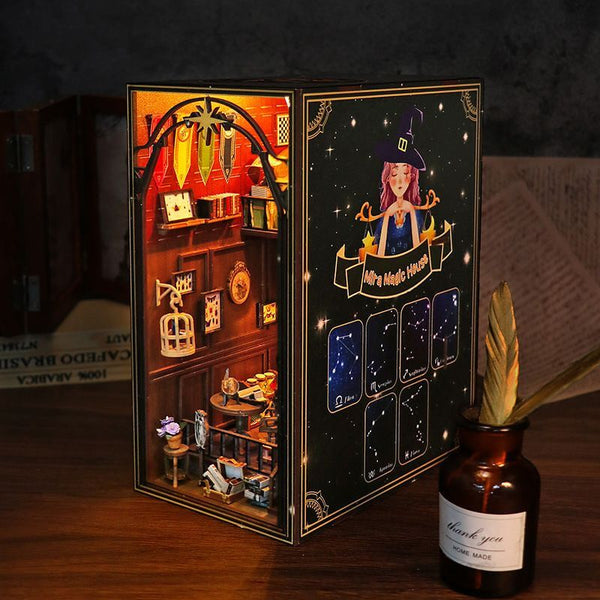 Eco - friendly Wooden DIY Assembly Toy, STEAM Educational Magic Themed Wooden Puzzle, Eco - friendly Wooden Magic House Model for STEAM Learning, Wooden Magic Themed DIY Kit, STEAM Educational Eco - friendly Wooden Magic Toy, Educational Wooden Magic House Assembly Set, Eco - friendly Wooden DIY Magic Craft, STEAM Learning Wooden Magic Model, Eco - friendly Wooden Toy for STEAM Education, Wooden Magic House Puzzle for Kids