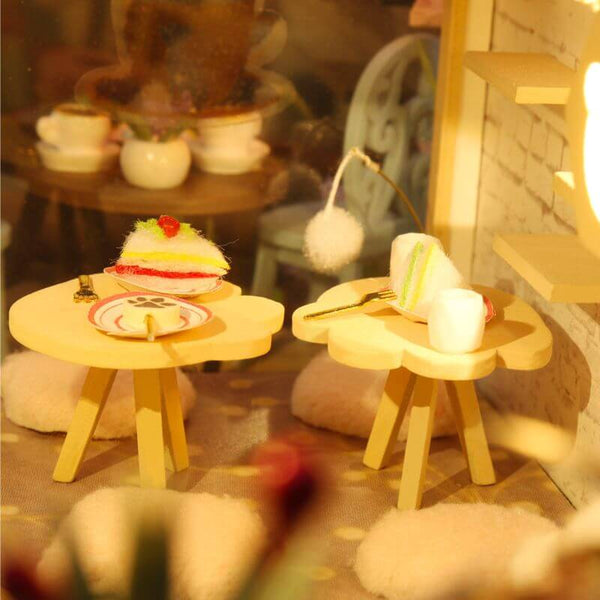 Eco - friendly Wooden DIY Assembly Toy, STEAM Educational Cat Cafe Wooden Puzzle, Eco - friendly Wooden Cat Cafe Model for STEAM Learning, Wooden Cat Cafe DIY Kit, STEAM Educational Eco - friendly Wooden Toy, Educational Wooden Cat Cafe Assembly Set, Eco - friendly Wooden DIY Cat Cafe Craft, STEAM Learning Wooden Cat Cafe Model, Eco - friendly Wooden Toy for STEAM Education, Wooden Cat Cafe Puzzle for Kids