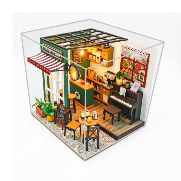 Eco - friendly Wooden DIY Coffee House Kit, STEAM Educational Wooden Coffee Shop Puzzle, Eco - friendly Wooden Coffee House Model for STEAM Learning, Wooden Coffee House DIY Kit, STEAM Educational Eco - friendly Wooden Toy, Educational Wooden Coffee House Assembly Set, Eco - friendly Wooden DIY Coffee Craft, STEAM Learning Wooden Coffee House Model, Eco - friendly Wooden Toy for STEAM Education, Wooden Coffee Shop Puzzle for Kids