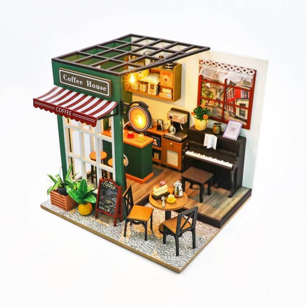 Eco - friendly Wooden DIY Coffee House Kit, STEAM Educational Wooden Coffee Shop Puzzle, Eco - friendly Wooden Coffee House Model for STEAM Learning, Wooden Coffee House DIY Kit, STEAM Educational Eco - friendly Wooden Toy, Educational Wooden Coffee House Assembly Set, Eco - friendly Wooden DIY Coffee Craft, STEAM Learning Wooden Coffee House Model, Eco - friendly Wooden Toy for STEAM Education, Wooden Coffee Shop Puzzle for Kids