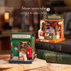 Eco - Friendly Wooden DIY Assembly Toy, STEAM Education Wooden Puzzle, Miniature Scene Wooden Craft, Post Office Themed Wooden Kit, Bookshop Themed DIY Toy, Educational Wooden Construction Set, Sustainable Miniature Puzzle, Creative Wooden Scene Assembly, STEAM Learning Wooden Model, Warm Space Series Wooden Toy