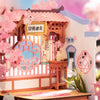 Eco - Friendly Wooden DIY Assembly Toy, Sakura Themed STEAM Education Puzzle, Traditional Style Wooden Craft Kit, Cherry Blossom Miniature Scene, Educational Wooden Construction Set, Sustainable Sakura - inspired Toy, DIY Japanese - style Wooden Model, STEAM Learning Cherry Blossom Kit, Eco - Conscious Traditional Puzzle, Sakura Spring Banquet Wooden DIY Set