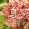 Eco - Friendly Wooden DIY Assembly Toy, Sakura Treehouse Wooden Puzzle, STEAM Education Cherry Blossom Toy, Educational Wooden Construction Set, Sustainable Sakura Dream Treehouse Kit, DIY Wooden Fantasy Treehouse, Eco - Conscious Cherry Blossom Craft, STEAM Learning Treehouse Model, Creative Wooden Sakura Structure, Sakura - Themed Educational DIY Set