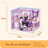 Sanrio ABS DIY assembly toy, STEAM educational toy for kids, Melody ABS puzzle, Kuromi DIY play set, Sanrio STEAM learning toy, ABS material Sanrio craft, DIY Sanrio room model, STEAM - based Sanrio toy, Melody sweet bathroom puzzle, Kuromi fun room assembly toy, Sanrio ABS construction kit, kids’ STEAM Sanrio toy, Melody themed DIY toy, Kuromi stylish room puzzle, Sanrio ABS play and learn toy
