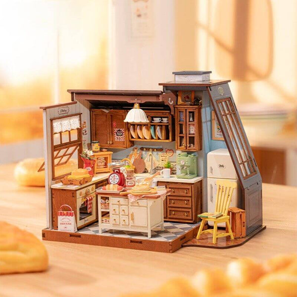 Eco - Friendly Wooden DIY Assembly Toy, Kitchen Themed STEAM Education Puzzle, Educational Wooden Kitchen Model, Sustainable Wooden DIY Kitchen Kit, DIY Wooden Kitchen Scene, Eco - Conscious Wooden Construction Set, STEAM Learning Wooden Kitchen Toy, Wooden Kitchen Craft for Kids, Environmentally Friendly Wooden DIY Set, Kitchen - Inspired STEAM Wooden Puzzle