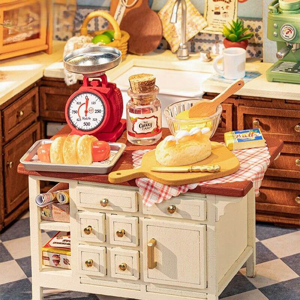 Eco - Friendly Wooden DIY Assembly Toy, Kitchen Themed STEAM Education Puzzle, Educational Wooden Kitchen Model, Sustainable Wooden DIY Kitchen Kit, DIY Wooden Kitchen Scene, Eco - Conscious Wooden Construction Set, STEAM Learning Wooden Kitchen Toy, Wooden Kitchen Craft for Kids, Environmentally Friendly Wooden DIY Set, Kitchen - Inspired STEAM Wooden Puzzle