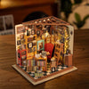 Eco - Friendly Wooden DIY Assembly Toy, STEAM Education Wooden Bookstore Puzzle, Educational Wooden Bookstore Model, Sustainable Wooden DIY Bookstore Kit, DIY Wooden Bookstore Scene, Eco - Conscious Wooden Construction Set, Bookstore Themed STEAM Toy, Wooden Bookstore Craft for Kids, Environmentally Friendly Bookstore DIY Set, STEAM Learning Wooden Bookstore Puzzle