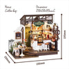 Eco - Friendly Wooden DIY Assembly Toy, STEAM Education Coffee Shop Puzzle, Educational Wooden Coffee Shop Model, Sustainable Wooden DIY Coffee Shop Kit, DIY Wooden Coffee Shop Scene, Eco - Conscious Wooden Construction Set, Coffee Shop Themed STEAM Toy, Wooden Coffee Shop Craft for Kids, Environmentally Friendly Coffee Shop DIY Set, STEAM Learning Wooden Coffee Shop Puzzle