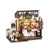 Eco - Friendly Wooden DIY Assembly Toy, STEAM Education Coffee Shop Puzzle, Educational Wooden Coffee Shop Model, Sustainable Wooden DIY Coffee Shop Kit, DIY Wooden Coffee Shop Scene, Eco - Conscious Wooden Construction Set, Coffee Shop Themed STEAM Toy, Wooden Coffee Shop Craft for Kids, Environmentally Friendly Coffee Shop DIY Set, STEAM Learning Wooden Coffee Shop Puzzle