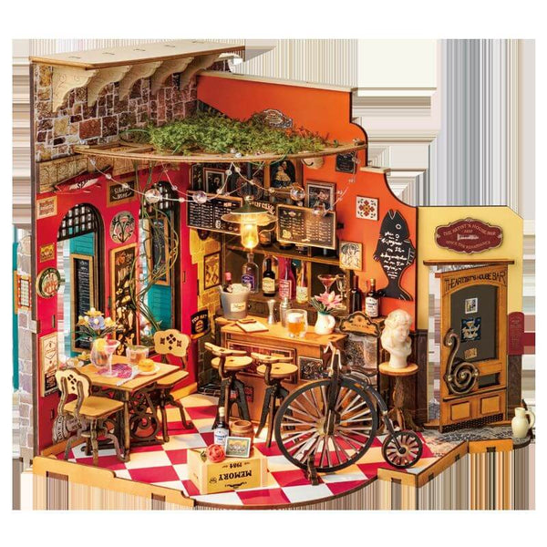 Eco - Friendly Wooden DIY Assembly Toy, Chelsea Bar Wooden Puzzle, STEAM Education Bar Model, Educational Wooden Construction Set, Sustainable Chelsea Bar Kit, DIY Wooden Pub Scene, Eco - Conscious Bar Craft, STEAM Learning Bar Toy, Chelsea Bar - Themed Educational DIY Set, Wooden Pub Assembly Kit for Kids