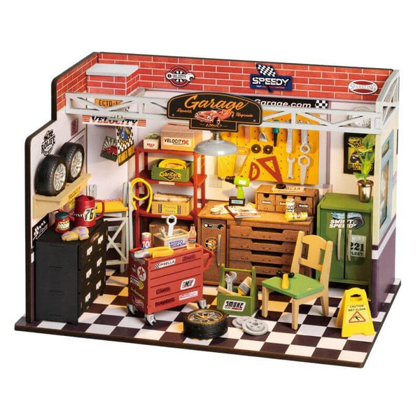 Eco - Friendly Wooden DIY Assembly Toy, Dream Auto Repair Room Wooden Puzzle, STEAM Education Garage Kit, Educational Wooden Auto Repair Model, Sustainable Wooden DIY Workshop Set, DIY Wooden Garage Scene, Eco - Conscious Repair Shop Craft, STEAM Learning Auto Repair Toy, Wooden Garage Construction Kit for Kids, Environmentally Friendly Auto Repair DIY Set