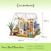 Eco - Friendly Wooden DIY Assembly Toy, Dream Isle Florist Wooden Puzzle, STEAM Education Flower House Kit, Educational Wooden Florist Model, Sustainable Wooden DIY Flower Shop Set, DIY Wooden Dream Isle Flower House, Eco - Conscious Florist Craft, STEAM Learning Flower House Toy, Wooden Flower Shop Construction Kit, Environmentally Friendly Dream Isle Florist DIY Set