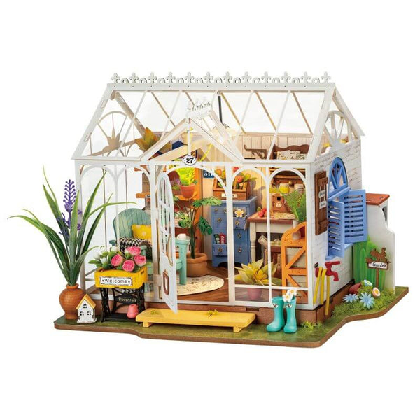 Eco - Friendly Wooden DIY Assembly Toy, Dream Isle Florist Wooden Puzzle, STEAM Education Flower House Kit, Educational Wooden Florist Model, Sustainable Wooden DIY Flower Shop Set, DIY Wooden Dream Isle Flower House, Eco - Conscious Florist Craft, STEAM Learning Flower House Toy, Wooden Flower Shop Construction Kit, Environmentally Friendly Dream Isle Florist DIY Set
